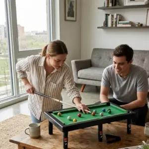 Mini Bilardo Masası Oyuncak Seti Çocuklar İçin Eğlenceli Masa Oyunu