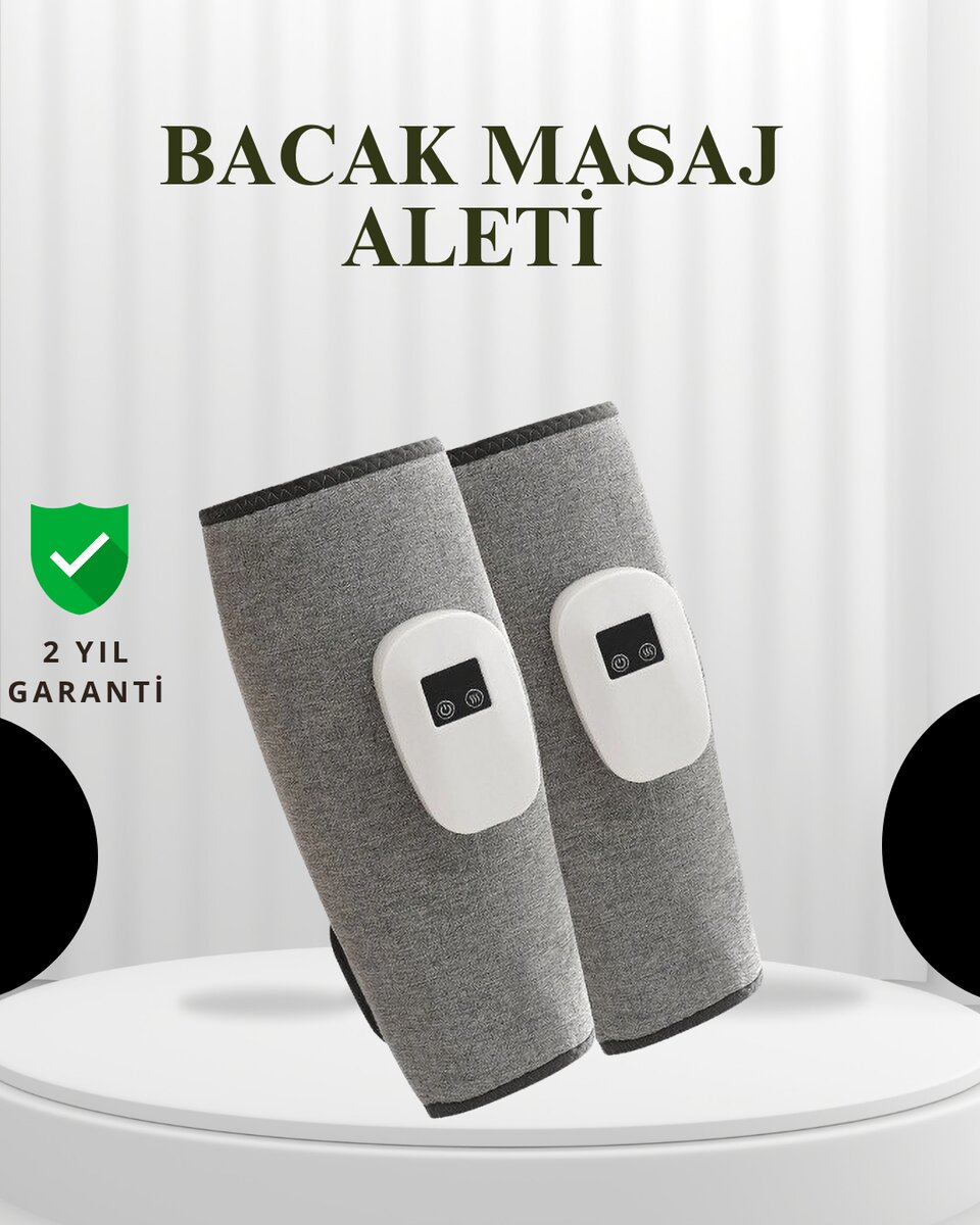 Şarjlı Isıtmalı Baldır Masaj Aleti – 3 Hava Basınçlı, Titreşimli ve Akıllı Zamanlayıcılı 1 Şarjlı Isıtmalı Baldır Masaj Aleti – 3 Hava Basınçlı, Titreşimli ve Akıllı Zamanlayıcılı