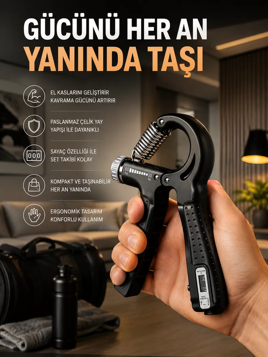 Portatif Ayarlanabilir El Yayı Sayaçlı Dayanıklı Çelik Yay Yeni Nesil 1 Portatif Ayarlanabilir El Yayı Sayaçlı Dayanıklı Çelik Yay Yeni Nesil