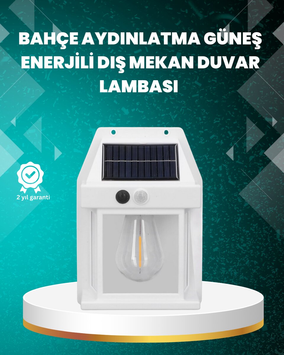 Çok Modlu Güneş Enerjili Bahçe ve Balkon Lambası 1 Çok Modlu Güneş Enerjili Bahçe ve Balkon Lambası