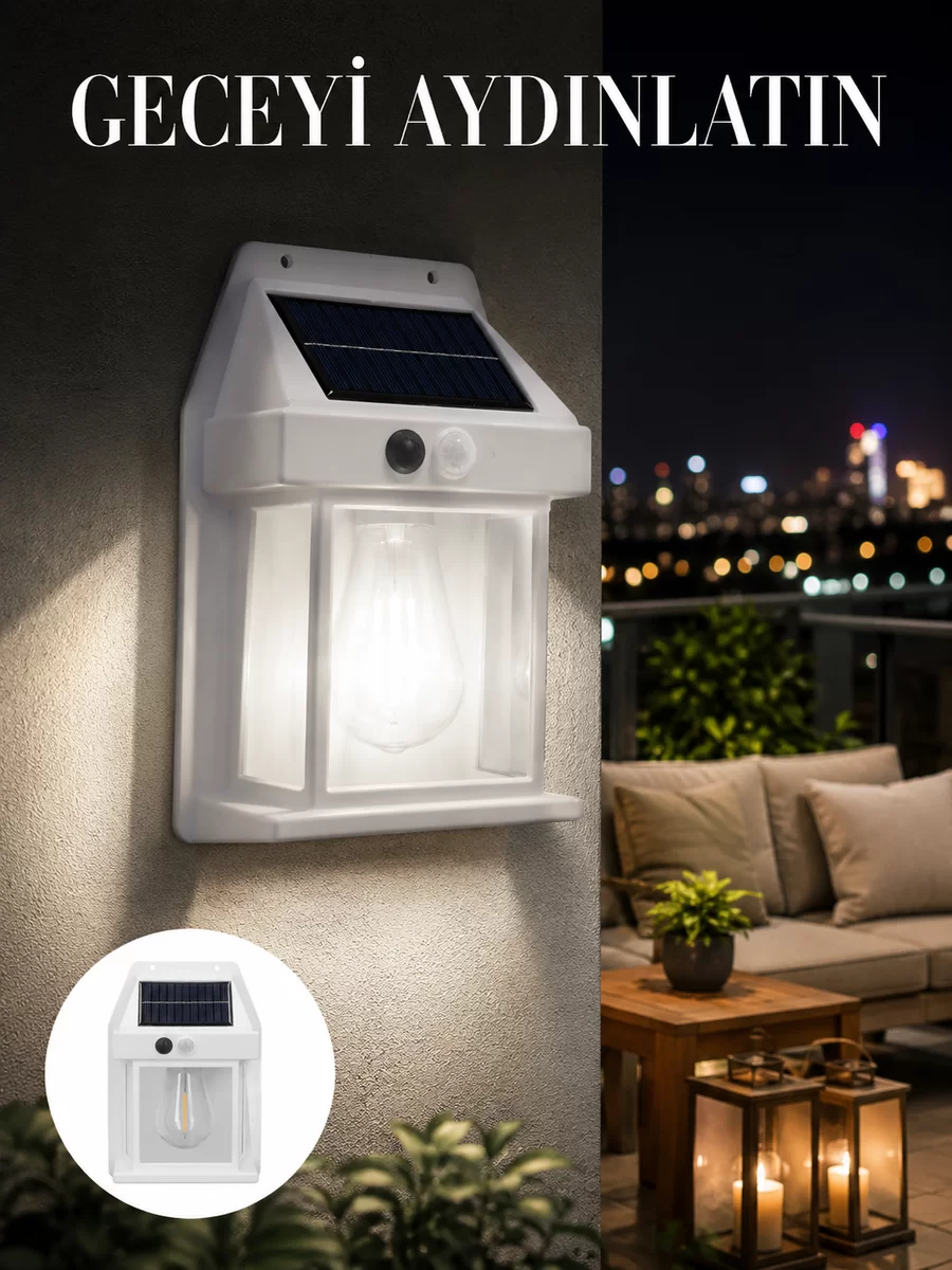 1800 mAh Pilli Solar Duvar Aydınlatma Yeni Nesil 1 1800 mAh Pilli Solar Duvar Aydınlatma Yeni Nesil