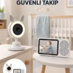 Karşılıklı Sesli Bebek Kamerası 4x Zoom Sıcaklık Sensörlü Yeni Nesil
