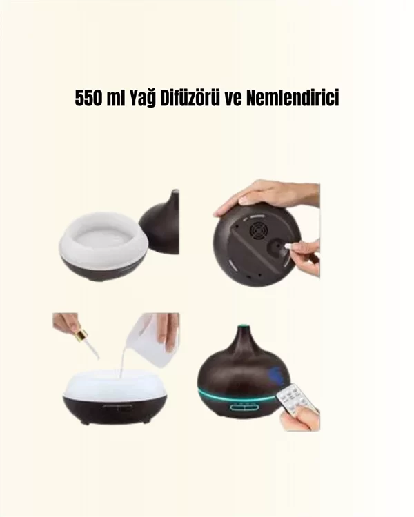 7 Renk Işıklı Ultrasonik Hava Difüzörü – Sessiz ve Güvenli Kullanım Yeni Nesil 3 7 Renk Işıklı Ultrasonik Hava Difüzörü – Sessiz ve Güvenli Kullanım Yeni Nesil - Görsel 3