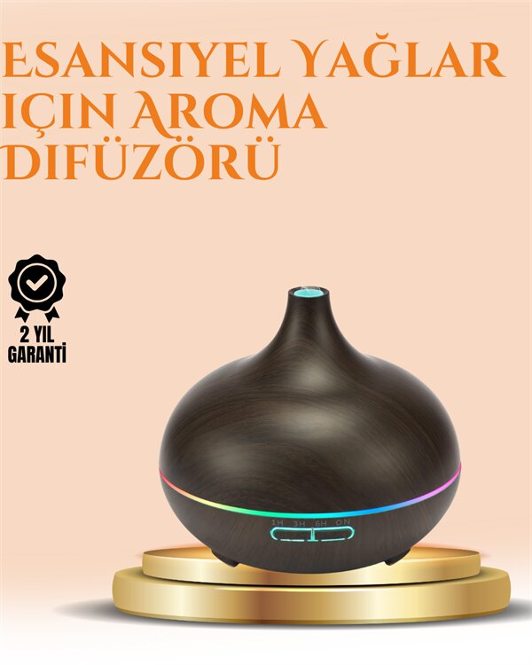 550 ml Ultrasonik Yağ Difüzörü ve Soğuk Buhar Nemlendirici 1 550 ml Ultrasonik Yağ Difüzörü ve Soğuk Buhar Nemlendirici