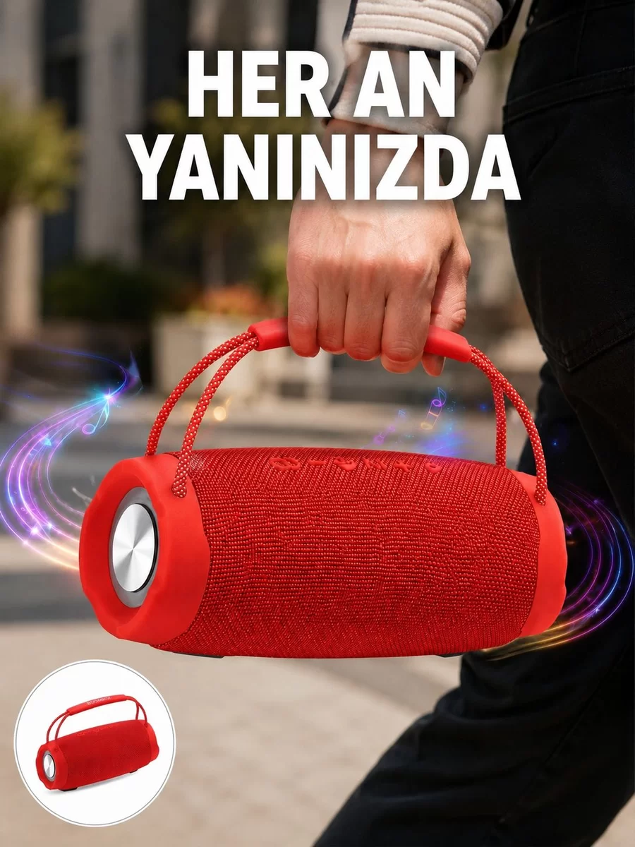 TF Kart ve AUX Destekli IPX6 Suya Dayanıklı Bluetooth Hoparlör Yeni Nesil 1 TF Kart ve AUX Destekli IPX6 Suya Dayanıklı Bluetooth Hoparlör Yeni Nesil