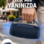 Net Stereo Ses Sunan IPX5 Su Geçirmez Bluetooth Hoparlör Yeni Nesil