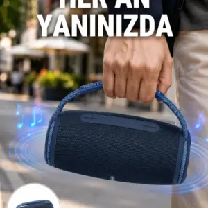 Net Stereo Ses Sunan IPX5 Su Geçirmez Bluetooth Hoparlör Yeni Nesil