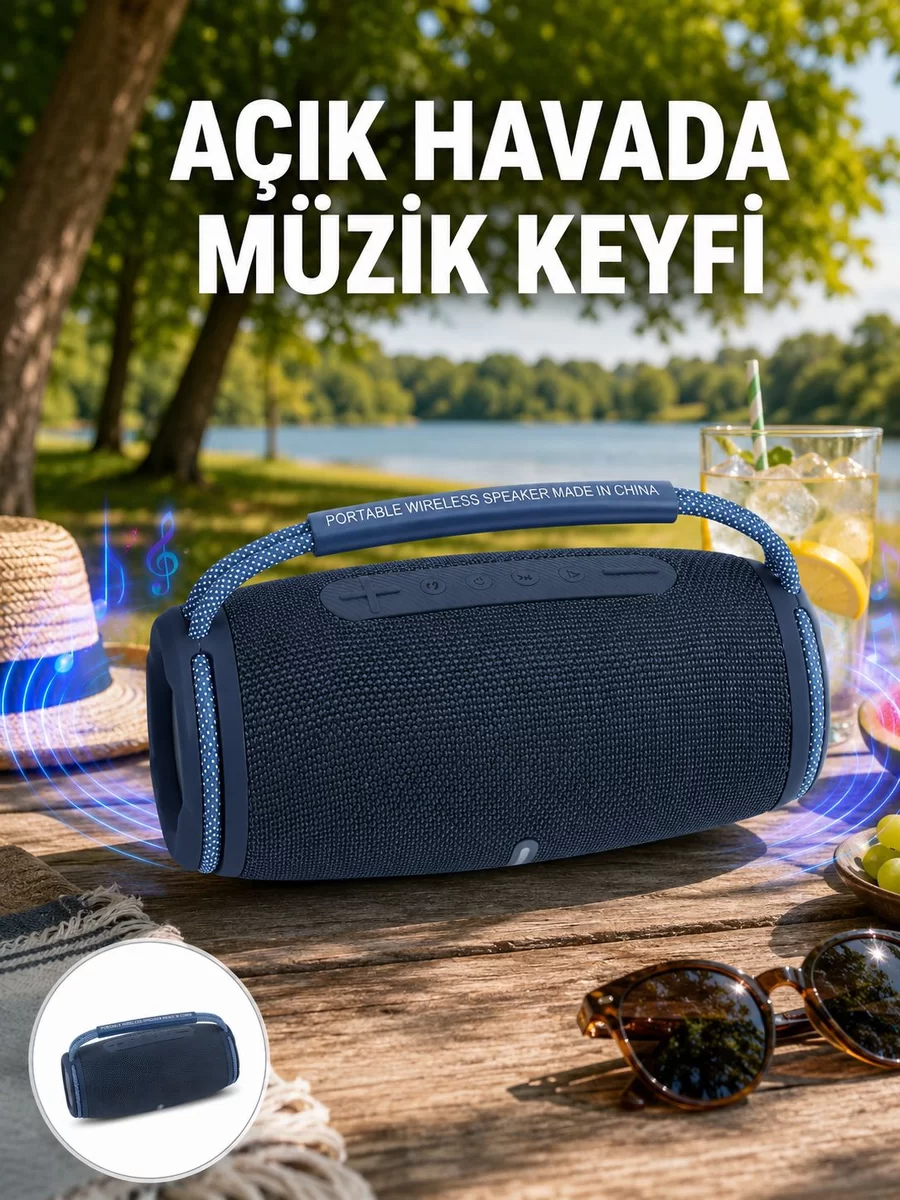 Hafif ve Dayanıklı Renkli Işıklı Taşınabilir Müzik Hoparlörü Yeni Nesil 1 Hafif ve Dayanıklı Renkli Işıklı Taşınabilir Müzik Hoparlörü Yeni Nesil