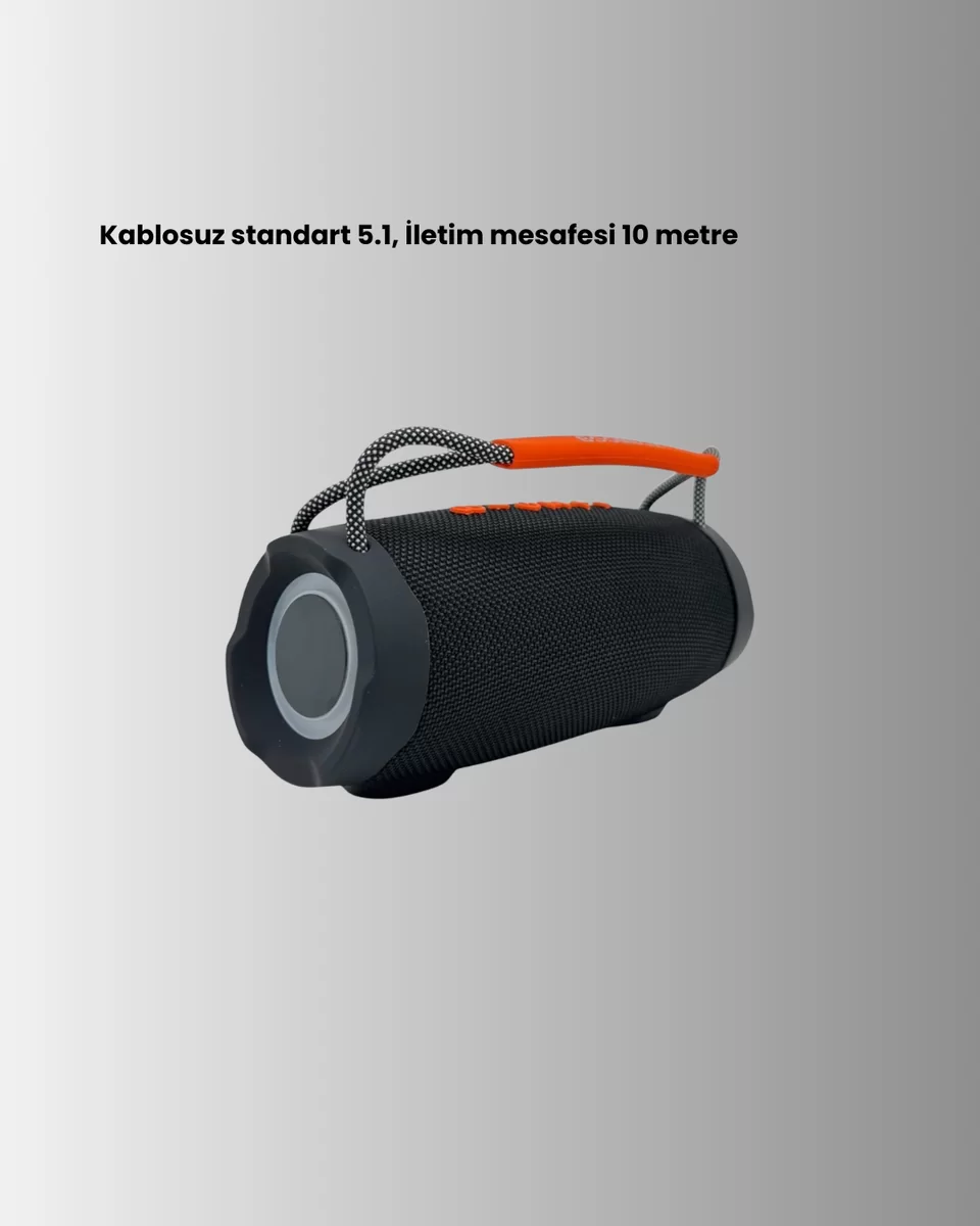 Bluetooth 5.1 Kablosuz Hoparlör Derin Bas RGB Işıklı Yeni Nesil 3 Bluetooth 5.1 Kablosuz Hoparlör Derin Bas RGB Işıklı Yeni Nesil - Görsel 3