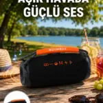 Bluetooth 5.1 Kablosuz Hoparlör Derin Bas RGB Işıklı Yeni Nesil