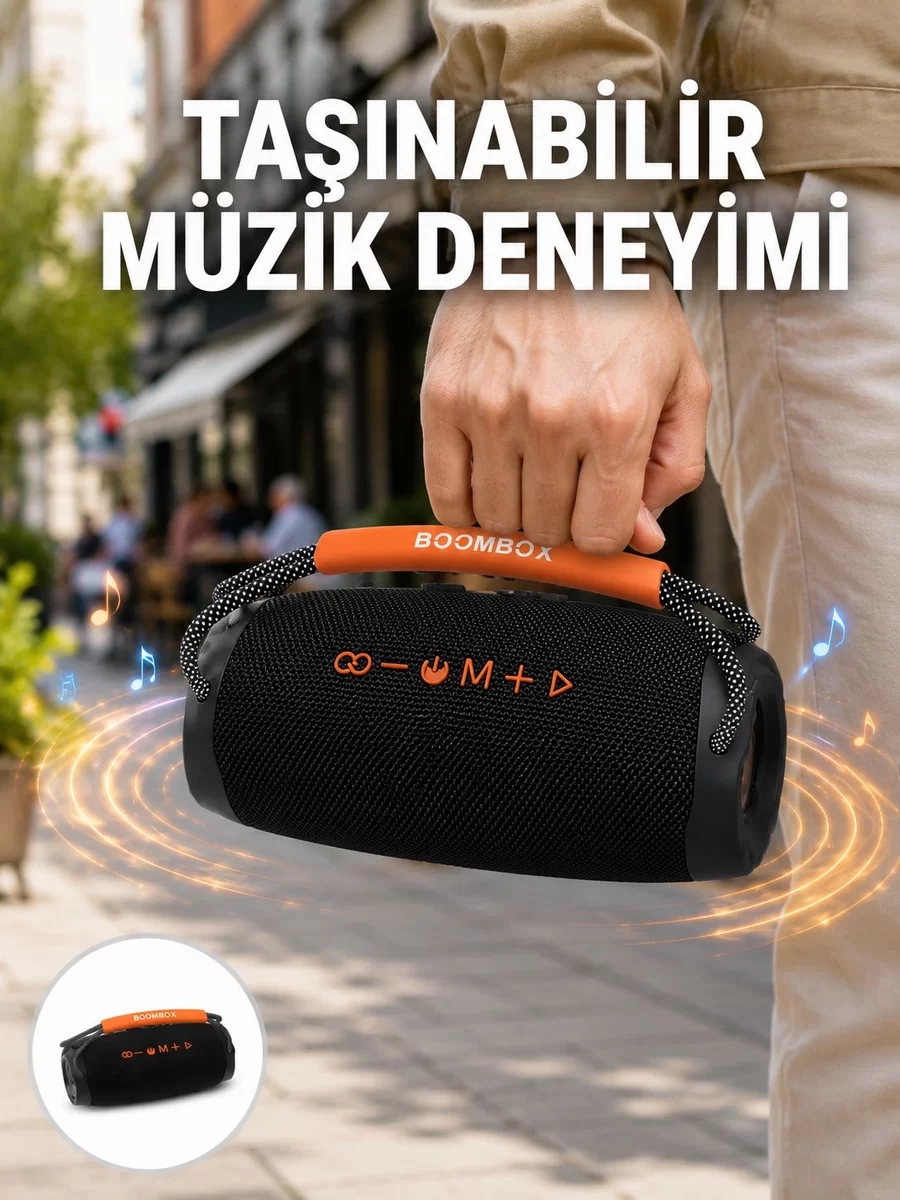 Bluetooth 5.1 Kablosuz Hoparlör Derin Bas RGB Işıklı Yeni Nesil 1 Bluetooth 5.1 Kablosuz Hoparlör Derin Bas RGB Işıklı Yeni Nesil