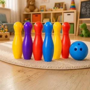 Çocuklar İçin Bowling Oyuncak Seti Eğlenceli Spor ve Aktivite Oyunu