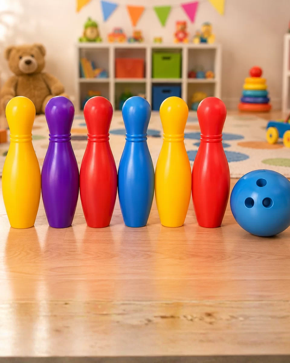 Renkli Çocuk Bowling Oyunu 6 Kukalı Eğitici Eğlence Seti 1 Renkli Çocuk Bowling Oyunu 6 Kukalı Eğitici Eğlence Seti