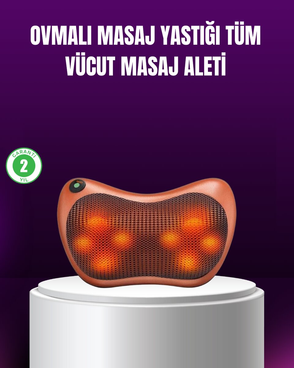 Ergonomik Derin Yoğurmalı Boyun Bel Sırt Masaj Cihazı Priz Çakmak Girişli 1 Ergonomik Derin Yoğurmalı Boyun Bel Sırt Masaj Cihazı Priz Çakmak Girişli