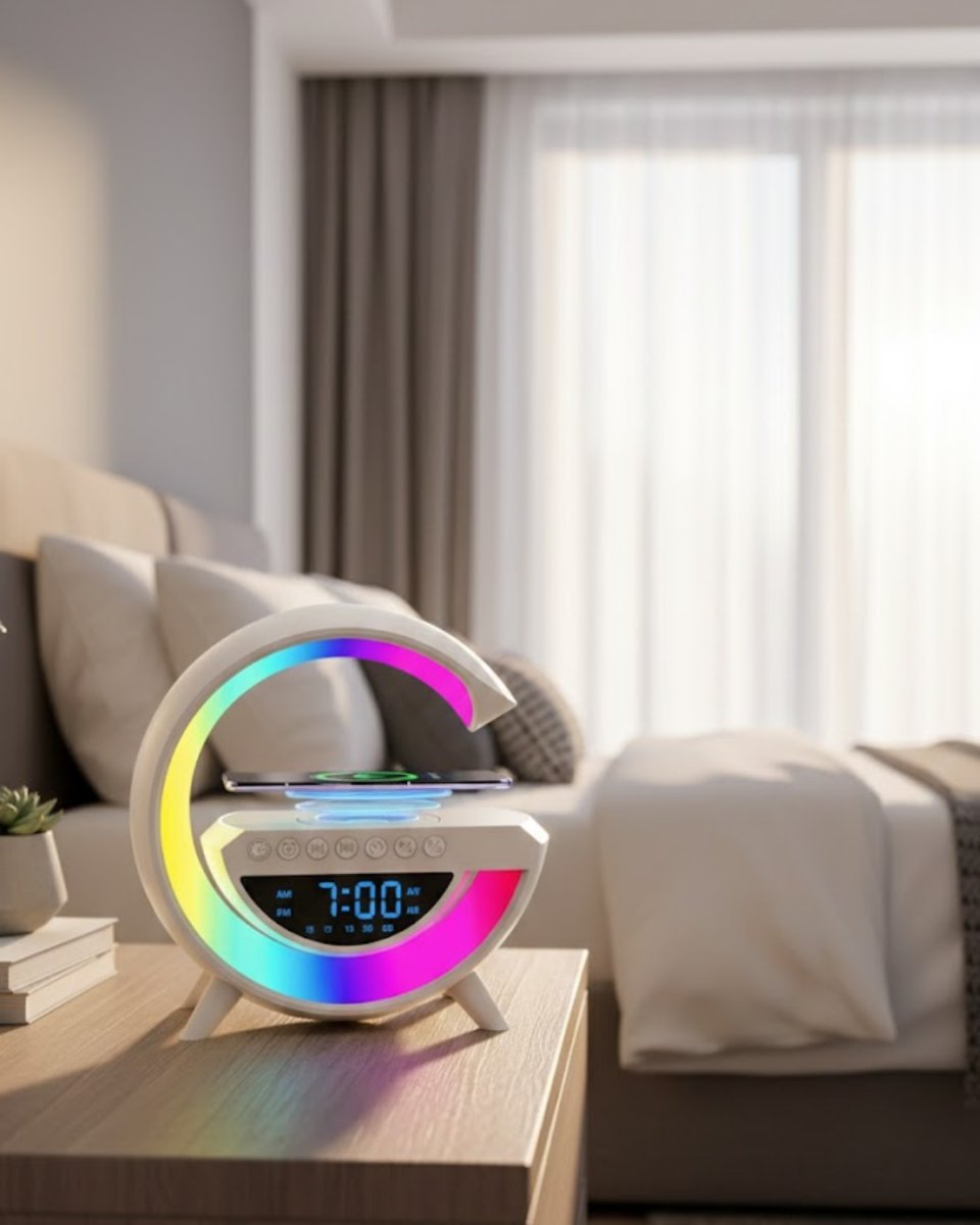 Kablosuz Bluetooth Hoparlör RGB Aydınlatmalı Çoklu Medya Destekli 1 Kablosuz Bluetooth Hoparlör RGB Aydınlatmalı Çoklu Medya Destekli