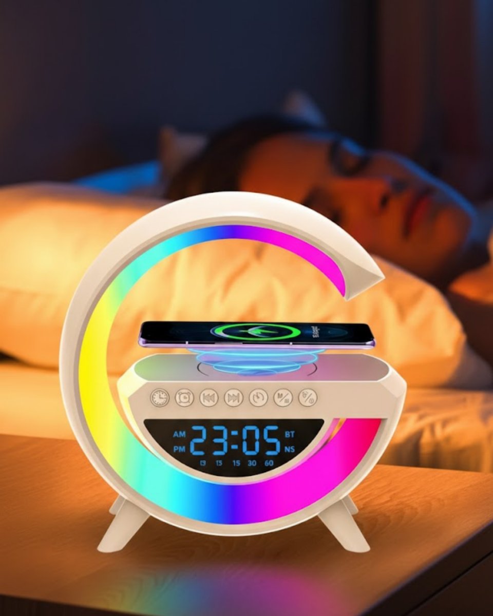 RGB Işıklı Kablosuz Hoparlör Bluetooth USB FM TF Kart Destekli 1 RGB Işıklı Kablosuz Hoparlör Bluetooth USB FM TF Kart Destekli