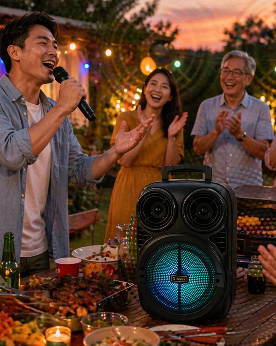 RGB Işıklı Bluetooth Karaoke Hoparlör Mikrofonlu USB TF Kart Destekli Taşınabilir Speaker 1 RGB Işıklı Bluetooth Karaoke Hoparlör Mikrofonlu USB TF Kart Destekli Taşınabilir Speaker