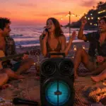 Taşınabilir Bluetooth Speaker Mikrofonlu Karaoke Hoparlör RGB Işıklı 6.5 İnç Güçlü Ses