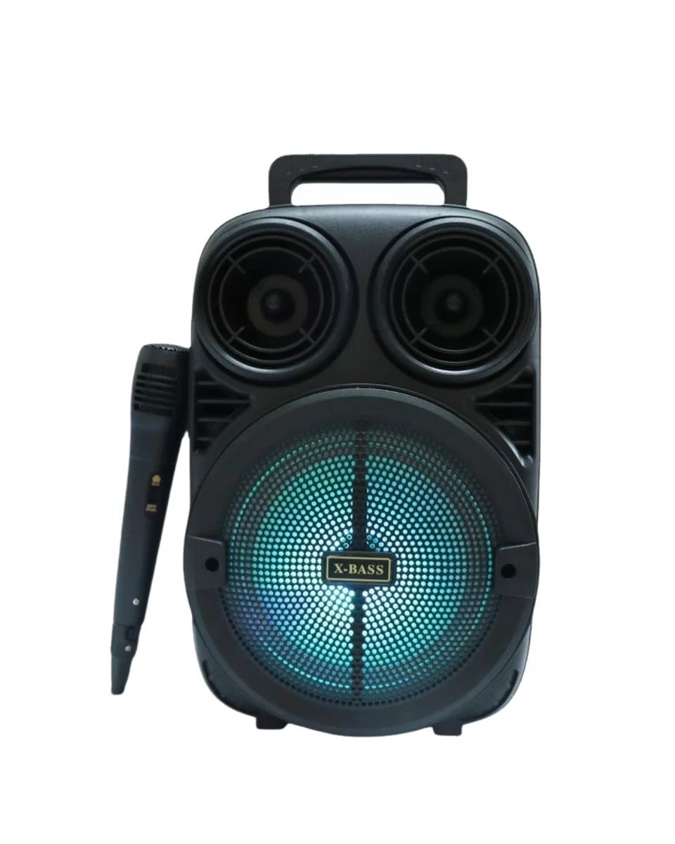 Kablosuz Karaoke Hoparlör Mikrofonlu RGB Işıklı Bluetooth Speaker USB TF Kart Destekli 2 Kablosuz Karaoke Hoparlör Mikrofonlu RGB Işıklı Bluetooth Speaker USB TF Kart Destekli - Görsel 2