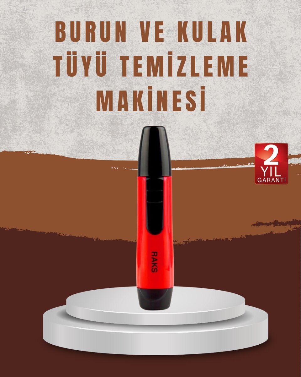 Raks Leo Burun Kulak Tüy Alma Makinesi 45 dk Şarj Süreli Kırmızı 1 Raks Leo Burun Kulak Tüy Alma Makinesi 45 dk Şarj Süreli Kırmızı