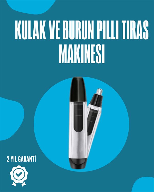 Pil ile Çalışan Kulak Burun ve Kaş Tımar Cihazı 1 Pil ile Çalışan Kulak Burun ve Kaş Tımar Cihazı