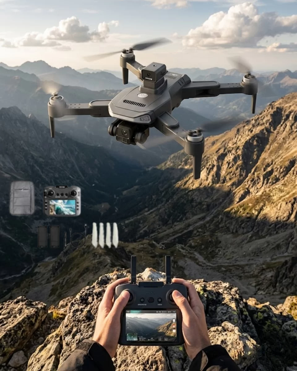Katlanabilir GPS Destekli Akıllı Drone 4K Kamera Uzun Uçuş Süresi ve Engel Algılama Özellikli 1 Katlanabilir GPS Destekli Akıllı Drone 4K Kamera Uzun Uçuş Süresi ve Engel Algılama Özellikli