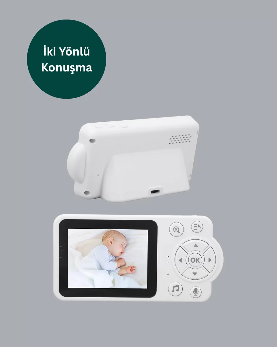 2.8 İnç Ekranlı Bebek Kamerası Gece Görüşlü ve Sesli İletişim Yeni Nesil 3 2.8 İnç Ekranlı Bebek Kamerası Gece Görüşlü ve Sesli İletişim Yeni Nesil - Görsel 3