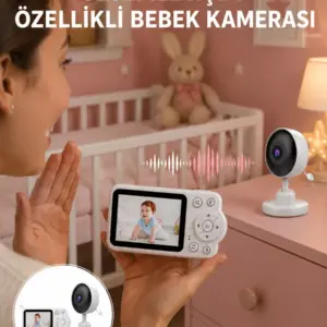 2.8 İnç Ekranlı Bebek Kamerası Gece Görüşlü ve Sesli İletişim Yeni Nesil