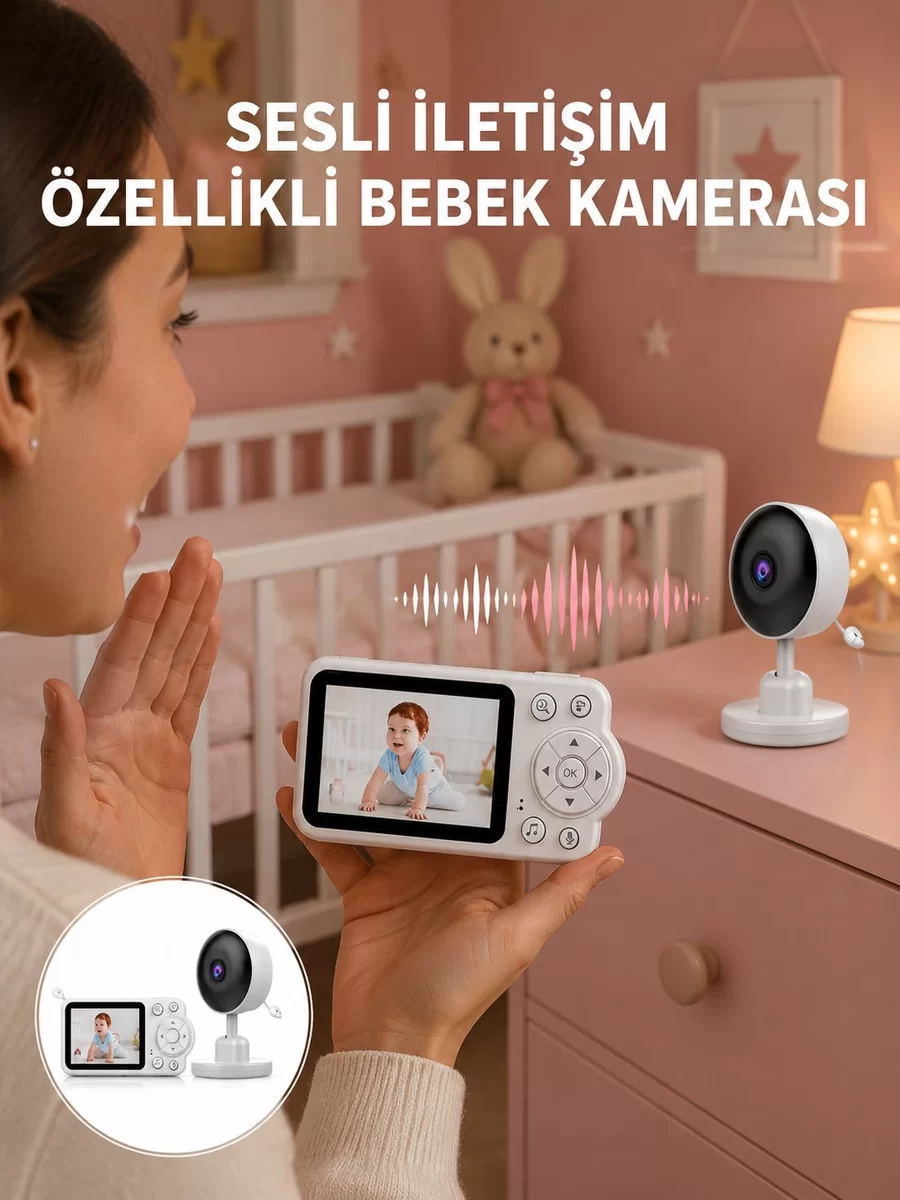 2.8 İnç Ekranlı Bebek Kamerası Gece Görüşlü ve Sesli İletişim Yeni Nesil 1 2.8 İnç Ekranlı Bebek Kamerası Gece Görüşlü ve Sesli İletişim Yeni Nesil