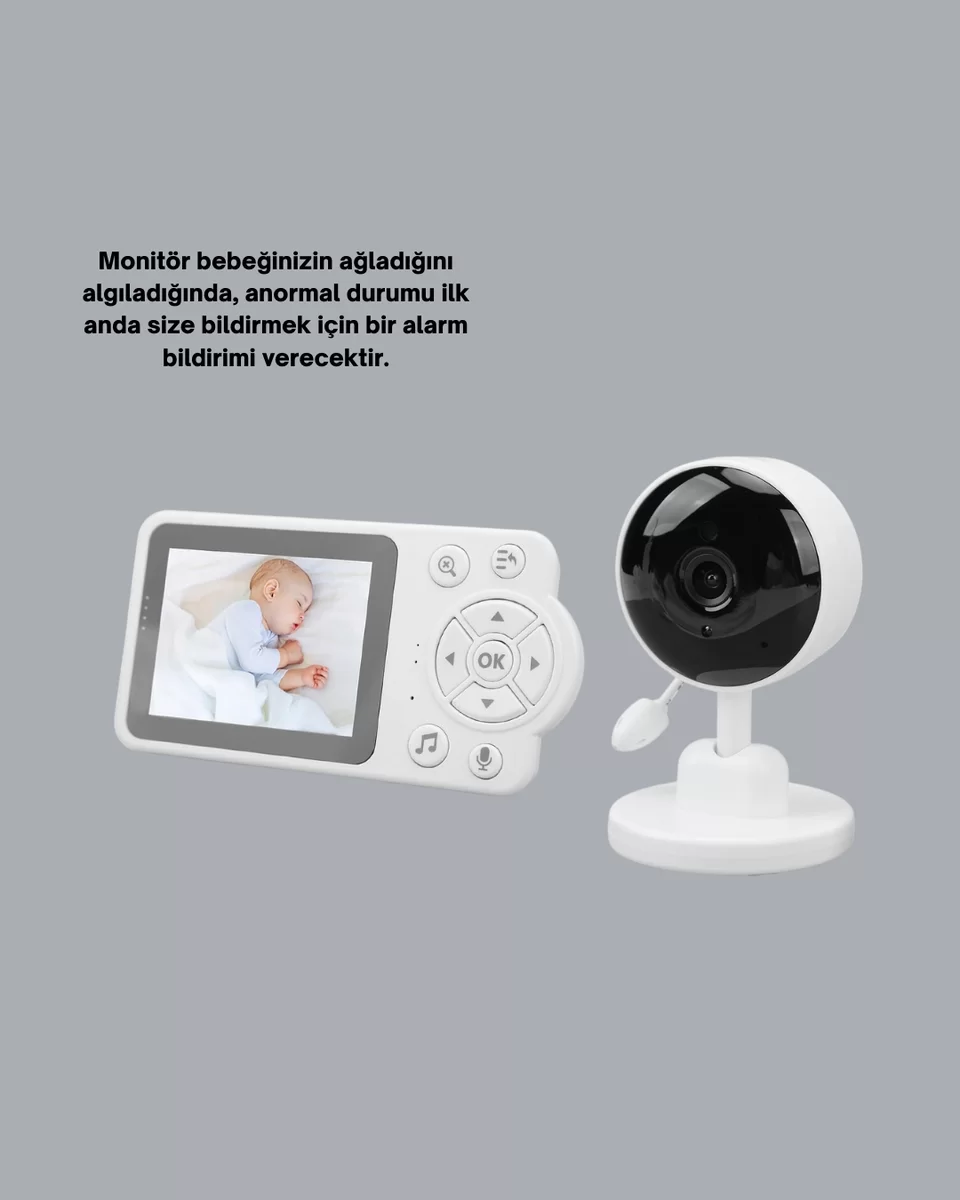 Bebek Monitörü Cry Detection ve HD Gece Görüş Destekli Yeni Nesil 4 Bebek Monitörü Cry Detection ve HD Gece Görüş Destekli Yeni Nesil - Görsel 4