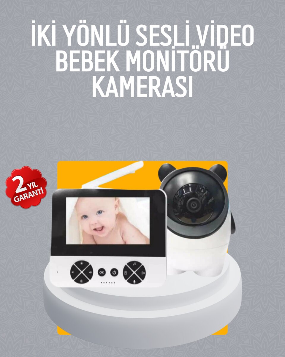 Görüntülü Bebek Monitörü 4.3 İnç Ekran ve Sesli İletişim 1 Görüntülü Bebek Monitörü 4.3 İnç Ekran ve Sesli İletişim