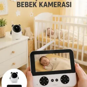 720P HD Gece Görüşlü Kablosuz Bebek Kamerası İki Yönlü Sesli Yeni Nesil
