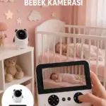 Geniş Ekranlı Bebek Monitörü Ağlama Algılama Özellikli Yeni Nesil