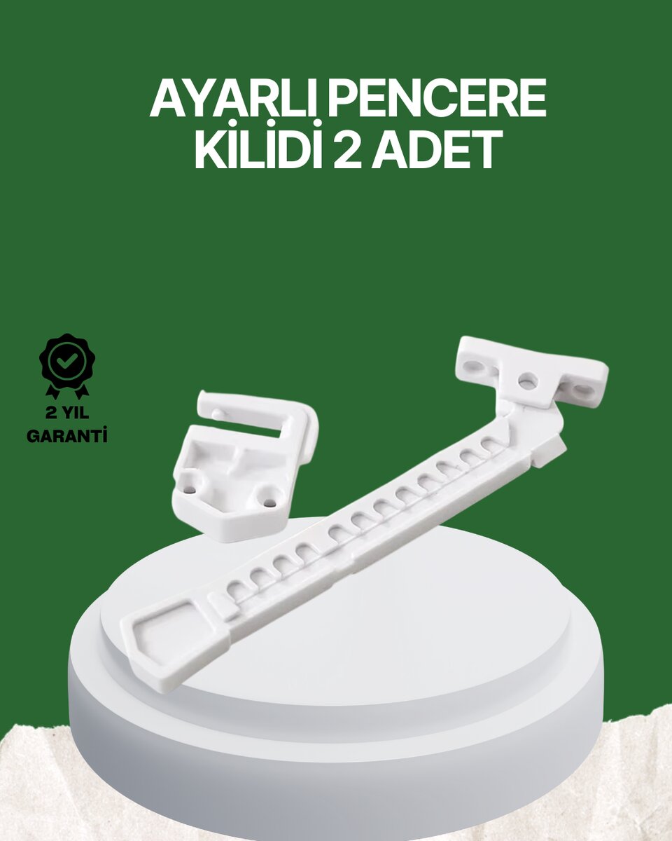 Çocuk ve Evcil Hayvanlar İçin Pencere Emniyet Kilidi 2 Adet 1 Çocuk ve Evcil Hayvanlar İçin Pencere Emniyet Kilidi 2 Adet