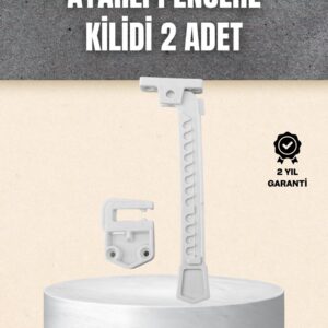 Kolay Montajlı Pencere Açılma Sınırlayıcı 2’li Set