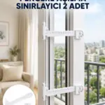 Emniyet Amaçlı Pencere Açılma Sınırlayıcı Aparat 2 Adet Yeni Nesil