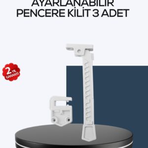 Çocuk Güvenliği İçin Cam Pencere Kilidi 3 Adet