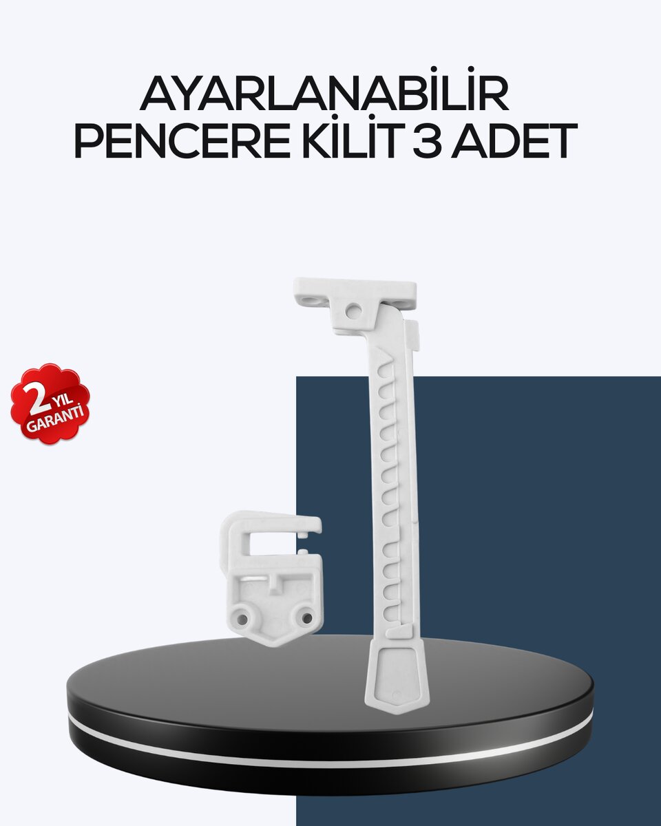 Çocuk Güvenliği İçin Cam Pencere Kilidi 3 Adet 1 Çocuk Güvenliği İçin Cam Pencere Kilidi 3 Adet