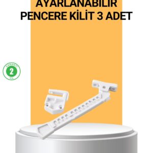Pencere Cam Emniyet Kilidi Açılma Sınırlayıcı Set