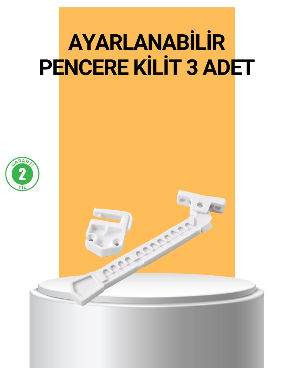 Pencere Cam Emniyet Kilidi Açılma Sınırlayıcı Set 1 Pencere Cam Emniyet Kilidi Açılma Sınırlayıcı Set