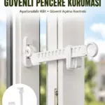 Cam Pencere Açılma Kontrol Kilidi Kolay Montaj 3’lü Yeni Nesil