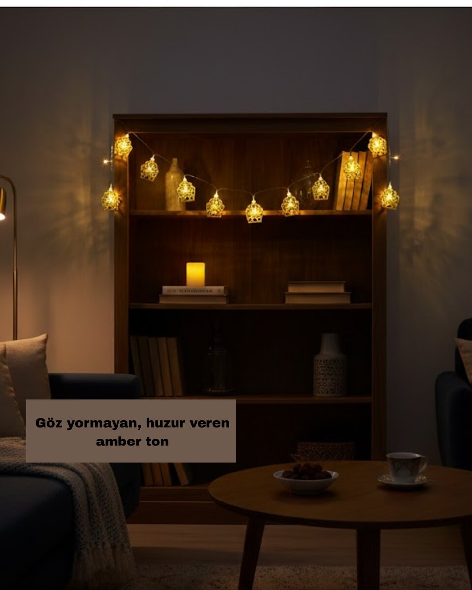 Ev Dekoru İçin Ramazan LED Işık Pilli Sıcak Sarı Cami Figürlü 4 Ev Dekoru İçin Ramazan LED Işık Pilli Sıcak Sarı Cami Figürlü - Görsel 4