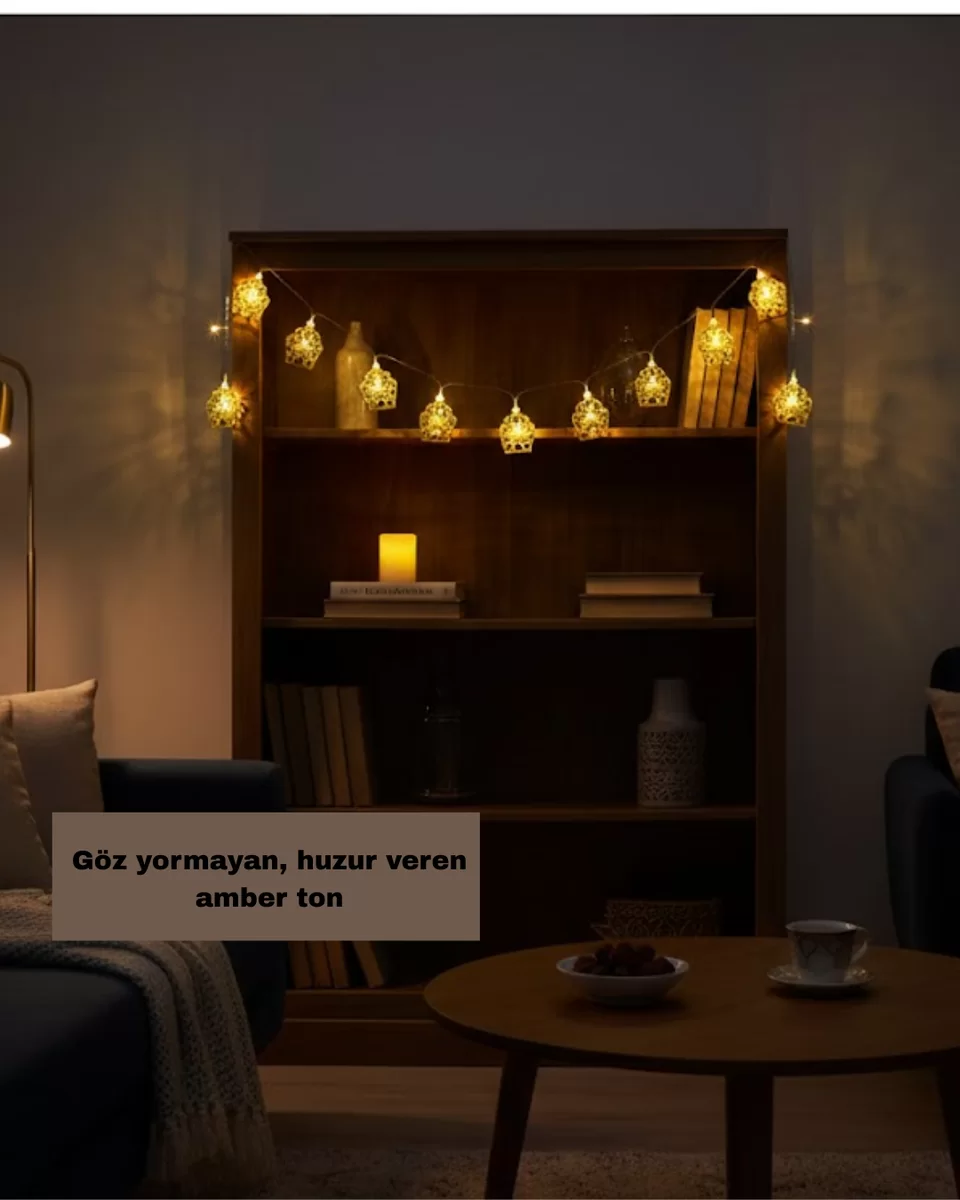 Dekoratif Ramazan LED Işık Pilli Cami Tasarımlı Zincir Aydınlatma Yeni Nesil 4 Dekoratif Ramazan LED Işık Pilli Cami Tasarımlı Zincir Aydınlatma Yeni Nesil - Görsel 4