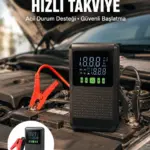 Araç İçin Akü Takviye Cihazı ve Kablosuz Hava Kompresörü Yeni Nesil