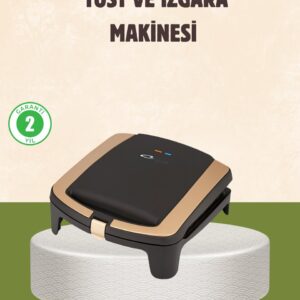 Tost Makinesi Isı Kontrollü 4 Dilim Kapasiteli
