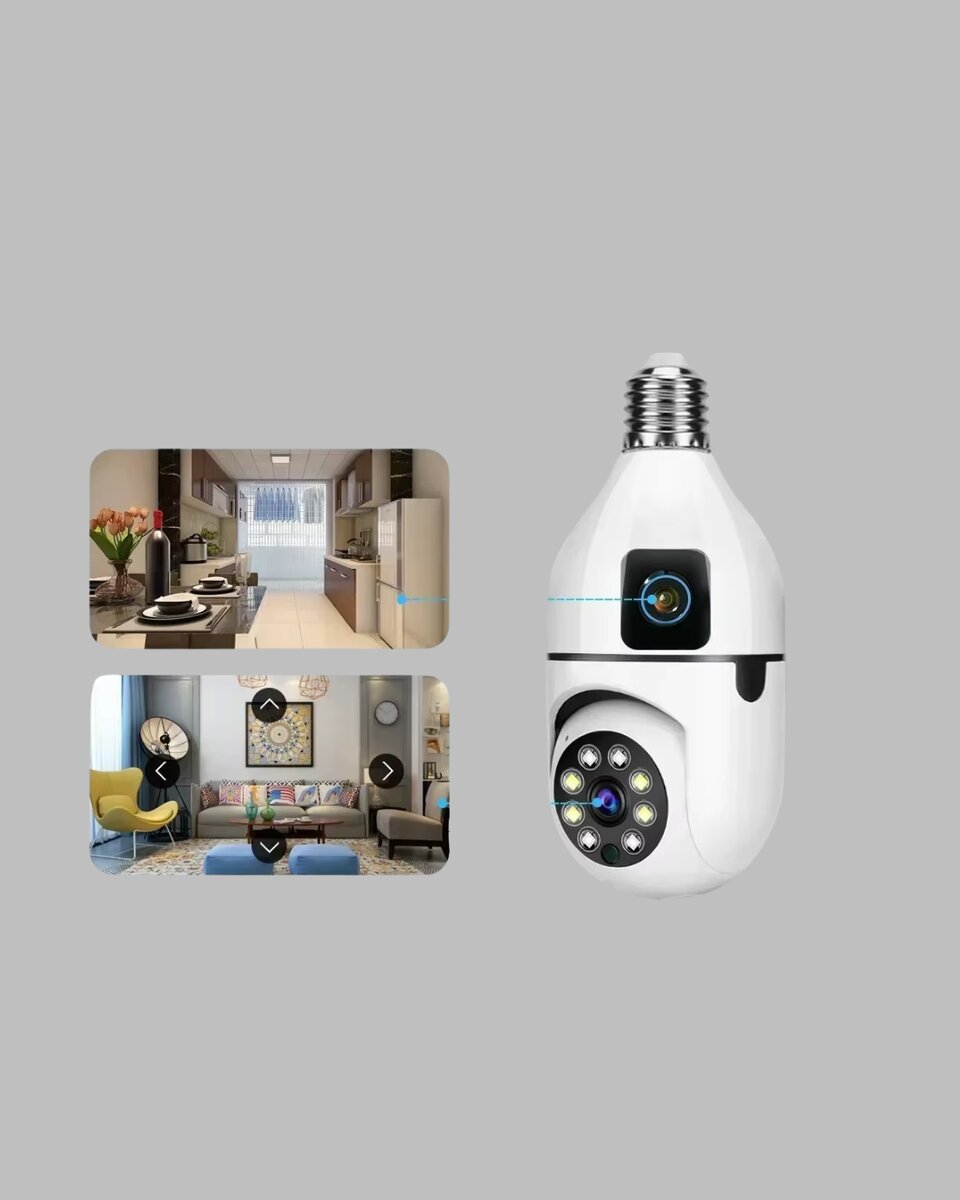 360 Derece Panoramik WiFi Kamera – Full HD Ev Güvenlik Sistemi 4 360 Derece Panoramik WiFi Kamera – Full HD Ev Güvenlik Sistemi - Görsel 4