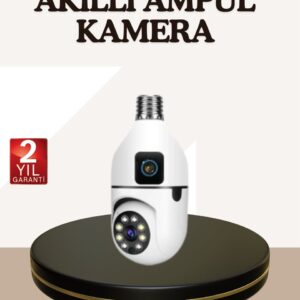 İki Yönlü Sesli WiFi Kamera – Ampul Tipi Ev ve Ofis Güvenlik Kamerası