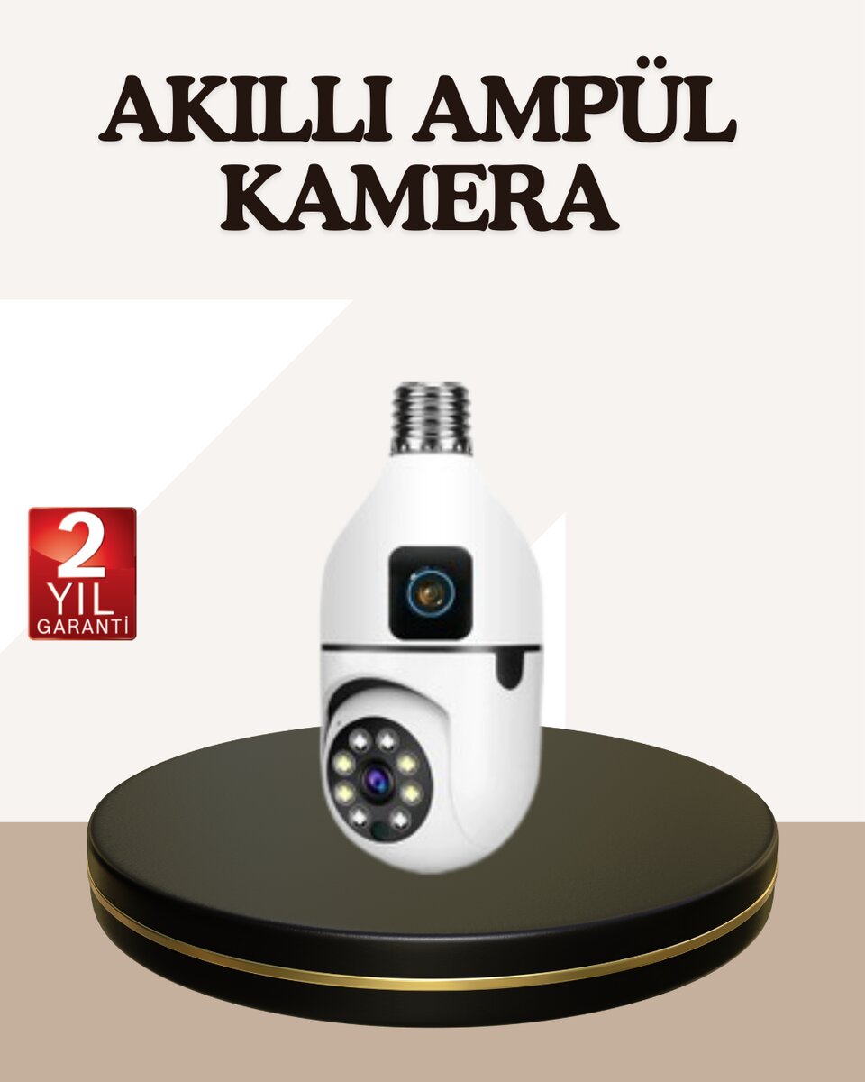 İki Yönlü Sesli WiFi Kamera – Ampul Tipi Ev ve Ofis Güvenlik Kamerası 1 İki Yönlü Sesli WiFi Kamera – Ampul Tipi Ev ve Ofis Güvenlik Kamerası