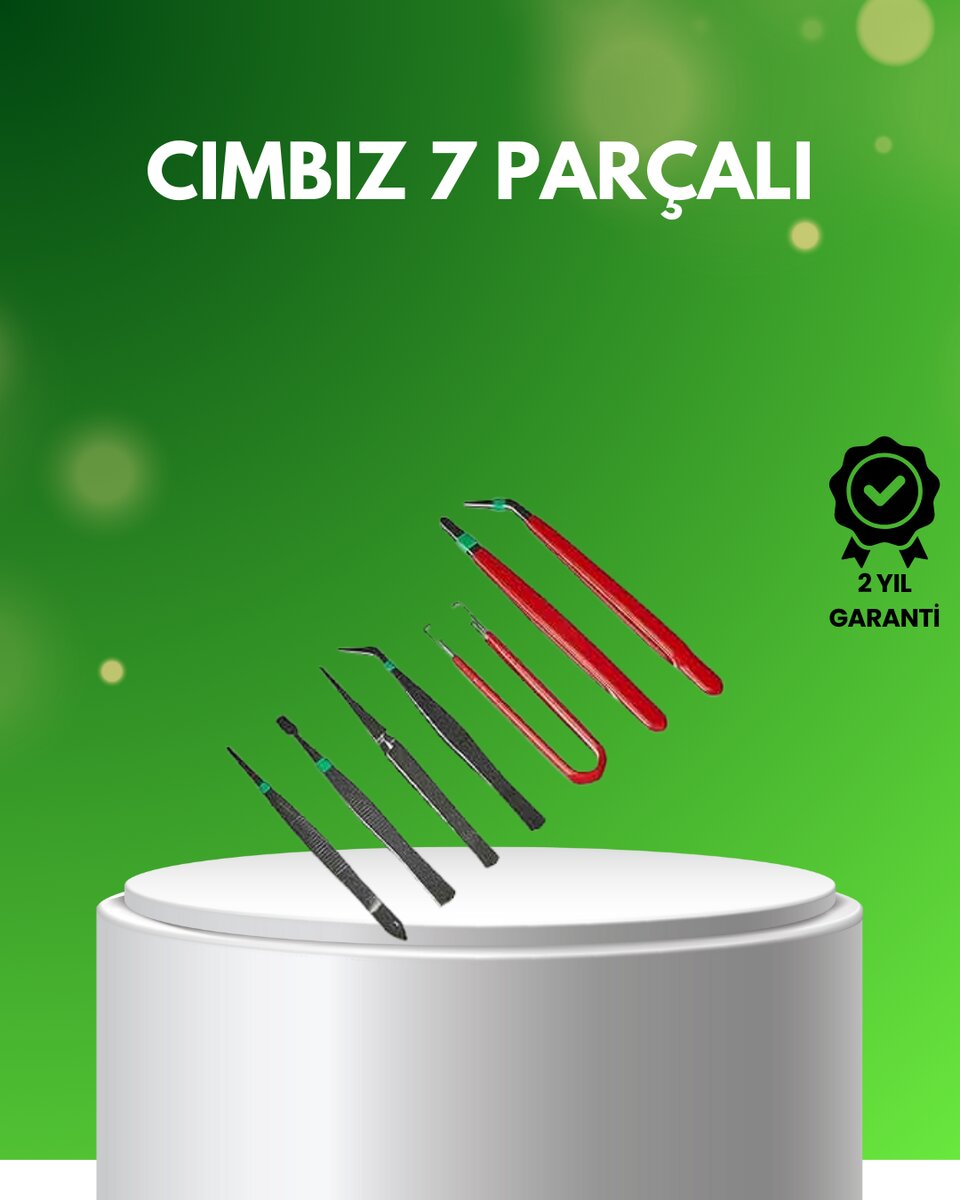 7 Parça Hassas Çelik Cımbız Seti Elektronik ve Saat Tamiri İçin 1 7 Parça Hassas Çelik Cımbız Seti Elektronik ve Saat Tamiri İçin
