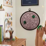 Eğitici Dart Oyunu Çocuklar İçin Güvenli Cırtlı Toplu Oyun Seti